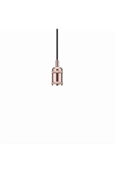 Image of Avra Slim Pendant Ceiling Light Copper E27