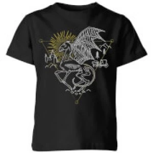 Image of Harry Potter Thestral Kids T-Shirt - Black - 5-6 Years