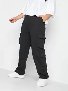 Image of Yours Yours Straight Leg Multipocket Jogger, Black, Size 26-28, Women