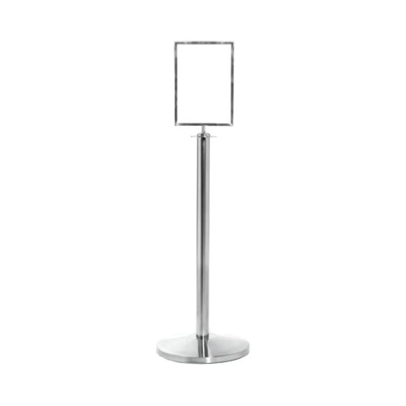 Image of VFM VFM Flat Top Post and Sign Holder Silver 399898 399898
