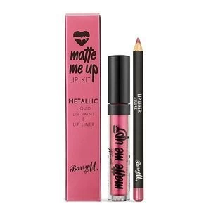 Image of Barry M Matte Me Up Metallic Lip Kit Allure