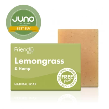 Image of Friendly Soap Lemongrass & Hemp Soap - 95g x 6 (Case of 1)