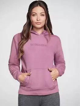 Image of Skechers Signature Pullover Hoodie, Mauve Size M Women