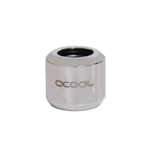 Image of Alphacool Aurora Hard Tube Digital RGB LED Ring 16mm - Chrome