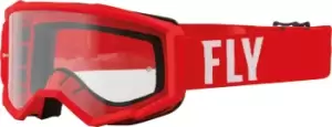 Image of Fly Racing Focus Motocross Goggles, white-red, white-red