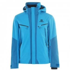 Image of Salomon Ice Cool Ski Jacket Mens - Fjord Blue