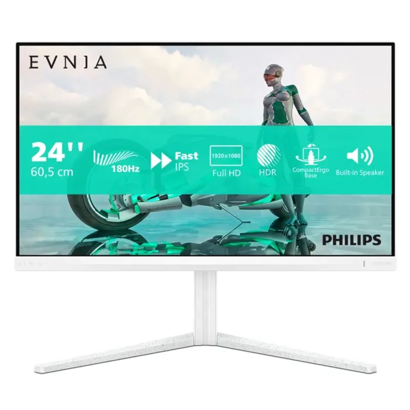 Image of Philips Evnia 3000 24M2N3201A 24 IPS Full HD 180Hz 1ms White Gaming Monitor 24M2N3201A/00 White