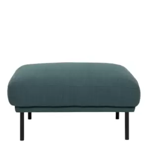 Image of Larvik Footstool Dark Green Black Legs