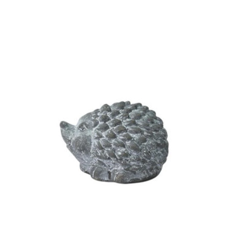 Image of Minster Hedgehog Ornament - L10 X W8 X H7cm - Grey Cement
