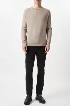 Image of Skinny Fit Black Chino Trousers