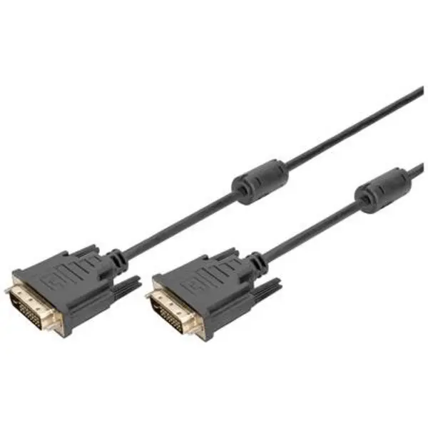 Image of Digitus Digitus DVI Cable DVI-D 24+1-pin plug 3m Black DB-320101-030-S DVI cable DB-320101-030-S