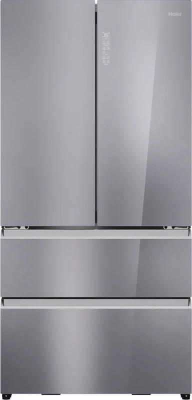 Image of Haier Series 7 HFR79F19EFGK Non-Plumbed Total No Frost American Fridge Freezer - Sapphire Glass - E Rated