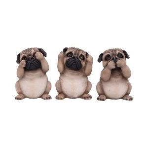 Image of Three Wise Pugs Ornament