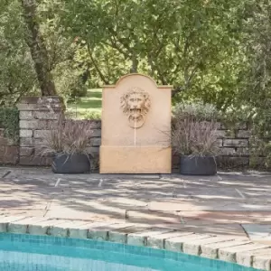 Image of Outdoor Luxury Lion Water Feature Sandstone