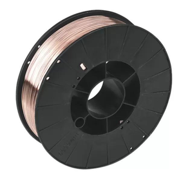 Image of Genuine SEALEY MIG/777706 Mild Steel MIG Wire 5kg 0.6mm A18 Grade