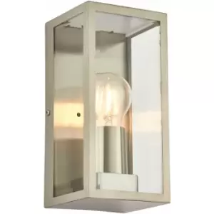 Image of Loops - Outdoor IP44 Wall Box Light - Dimmable 28W E27 Eco gls - Stainless Steel