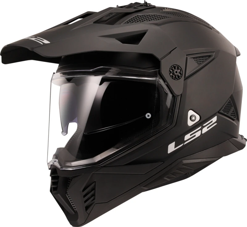 Image of LS2 MX702 Pioneer II Matt Black Adventure Helmet Size XS