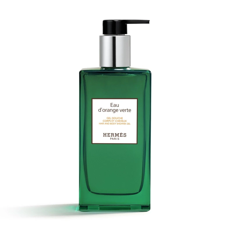 Image of Hermes Eau DOrange Verte Hair & Body Shower Gel Bottle 200ml
