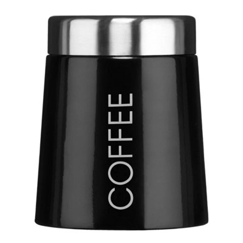 Image of Premier Housewares Maison by Premier Madison Black Enamel Coffee Canister Black