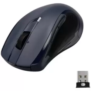 Image of Hama MW-800 V2 Wireless ergonomic mouse Radio Laser Dark blue 7 Buttons 3200 dpi Ergonomic