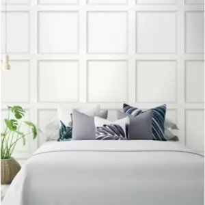 Image of Holden Modern Wood Panel Dove Wallpaper