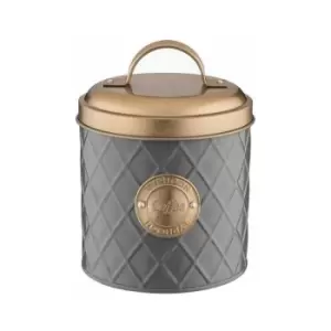 Image of Typhoon Henrik Grey Lid Coffee Storage Canister with Copper Lid, 12 CM