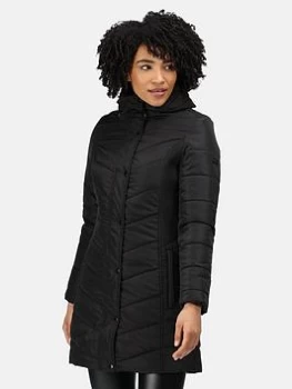Image of Regatta Parthenia Quilted Jacket - Black, Size 10, Women