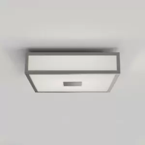 Image of Astro Mashiko 300 - Bathroom Square LED Ceiling Light Matt Nickel IP44