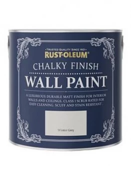 Image of Rust-Oleum Chalky Wall Paint Winter Grey 2.5L