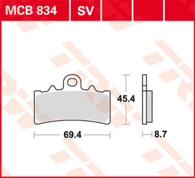 Image of TRW Lucas Sintered lining MCB834SV