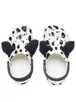 Image of Crocs Classic Clog Graphics Sandal, White, Size 6 Younger