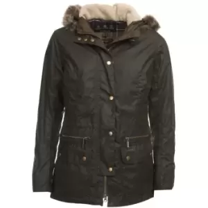 Image of Barbour Womens Kelsall Wax Jacket Olive 16