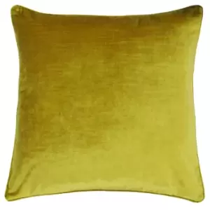 Image of Riva Home Luxe Velvet Cushion Cover (55 x 55cm) (Ochre)
