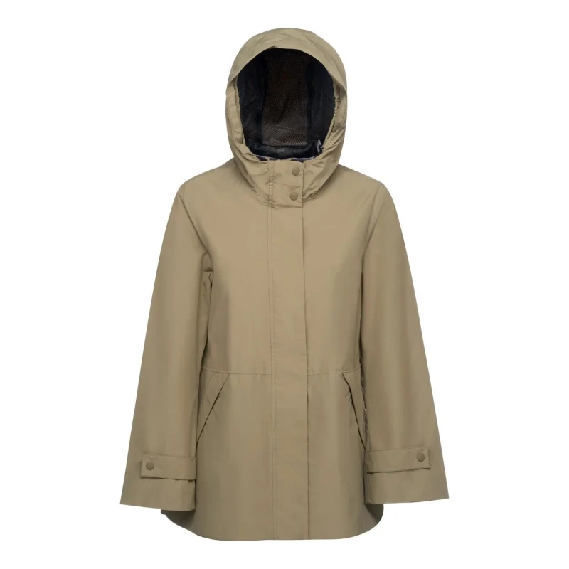 Image of Geox Womens 5 TPU Poly Waterproof Jacket Geox Hoara Beige Female 42