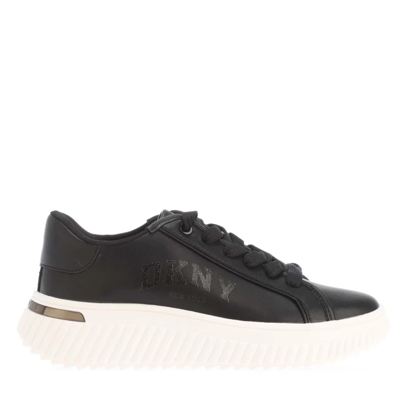 Image of DKNY Larissa Lace Up Pl Trainers Black female UK 5