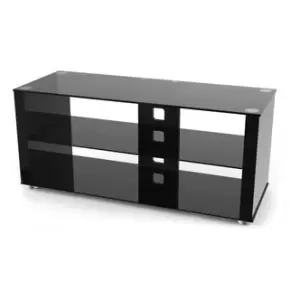 Image of TTAP L611G 1200 3 Elegance 1200mm TV Stand in Gloss Black Glass