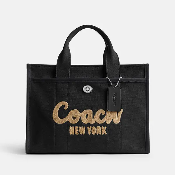 Image of Coach Cargo Tote 26 Cotton Canvas Bag