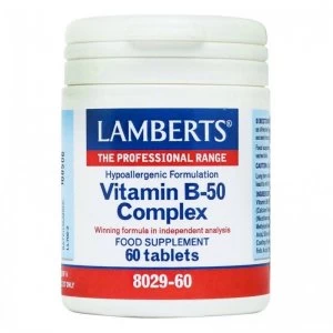 Image of Lamberts High Strength Vitamin B-50 Complex 60 Tablets