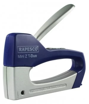 Image of Rapesco Mini Z T-Duo Staple Tacker (ABS/Metal) (blue / silver)