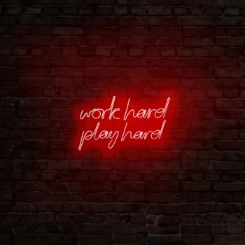 Image of Work Hard Play Hard - Red Red Wall Lamp