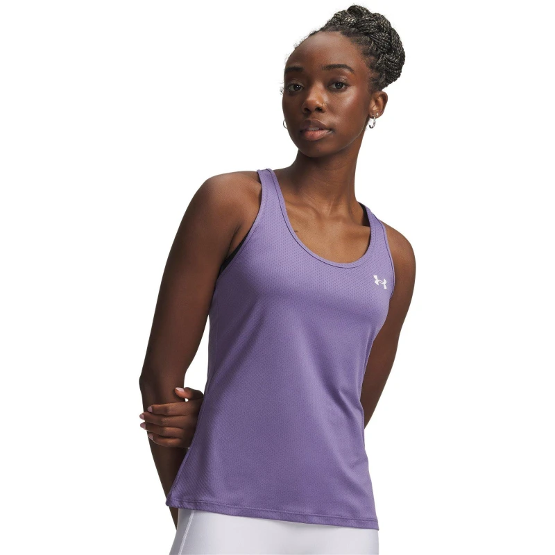 Image of Under Armour UA Tech Racer Tank Ld63 Purple/White female 10 (S)