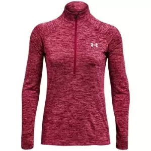 Image of Under Armour Tech Half Zip Top Womens - Red