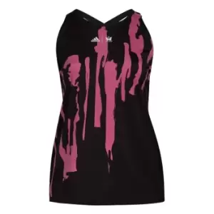 Image of adidas x Thebe Magugu Tennis New York Y-Tank Top ( - Black / Semi Pulse Lilac