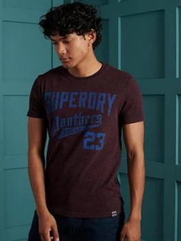 Image of Superdry Re-worked Classic T-Shirt, Purple, Size S, Men