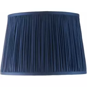 Image of Tapered Cylinder Lamp Shade - Midnight Blue Silk - 60W E27 or B22 gls - e10828