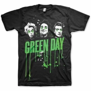 Image of Green Day Drips Mens Black T Shirt Medium