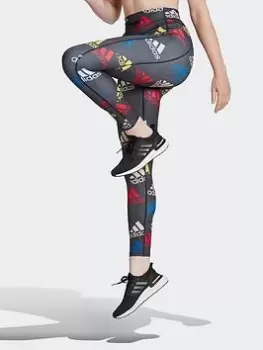 Image of adidas Running Essentials Brand Love 7/8 Tights - Black Size M Women