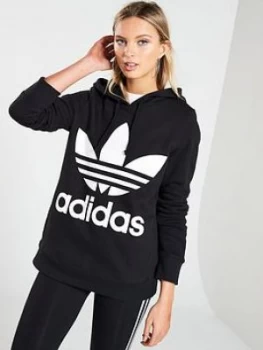 Image of Adidas Originals Adicolor Trefoil Hoodie - Black