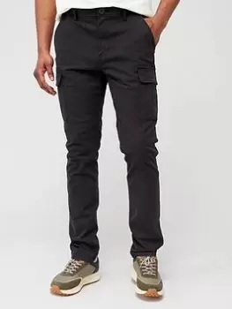Image of Napapijri Essentials M-yasuni Cargo Trousers - Black, Size 32, Men