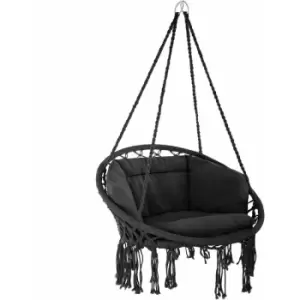 Image of Hanging chair Grazia - garden swing seat, hanging egg chair, garden swing chair - Black - black